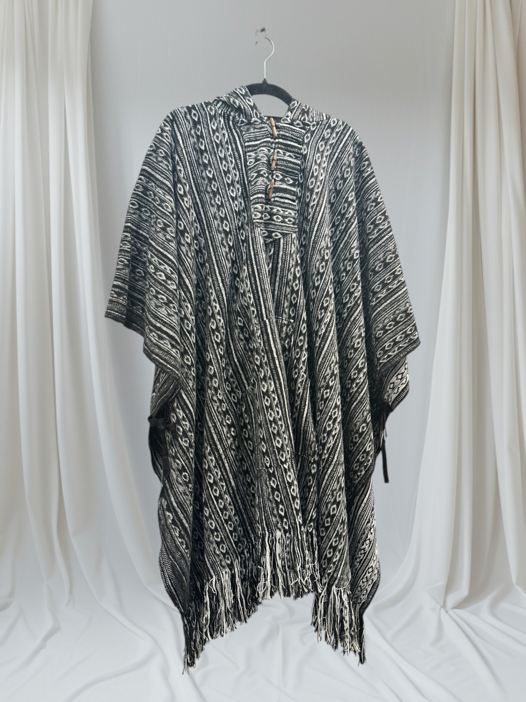 Shadow Weave Hooded Poncho